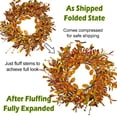 thumbnail image 5 of TETOU 20.5" Fall Wreaths for Front Door, Artificial Pumpkin Maple Leaves Harvest Autumn Wreath with Eucalyptus Leaves for Fall Thanksgiving Halloween Door Wall Porch Indoor Outdoor Decoratioin, 5 of 8