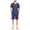 Blue, variant on Mens 100% Cotton Pajamas Set Summer Short Sleeve Sleepwear Soft Shorts Pjs with Pockets 2 Piece Lounge Set Nightwear(Cobalt Blue,M)