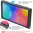 thumbnail image 4 of Carrying Case and Protective Cover, Accessories Kit Compatible with Switch OLED, Portable Travel Case, Cover for Switch OLED, Screen Protector, Thumb Caps - White, 4 of 5