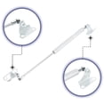 thumbnail image 3 of 4Pcs 15 inch 200N/45LB Silver Tone Universal Lift Supports Struts Shocks Gas Spring Replacement for Car Boat RV, 3 of 7