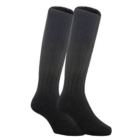 

Meso Unisex Children 2 Pairs Knee High Wool Boot Socks MFS02 Size 4-6YBlack