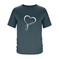 thumbnail image 3 of Tops para hombre, blusas y camisas de manga corta con cuello redondo para hombre, camisetas casuales con estampado de moda para hombre, blusa de manga corta, blusa de poliéster para hombre., 3 of 4
