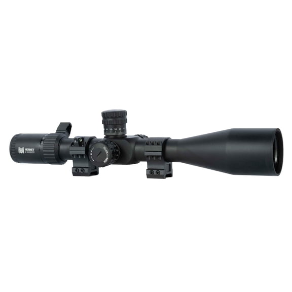 Monstrum Hornet 6-24x50 FFP Rifle Scope | Includes Zero Stop, Bubble Level Scope Rings, and Detachable Sunshade | MOA Reticle