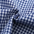 thumbnail image 4 of Vunhao Mens Button Up Shirts, Cotton Plaid Casual Short Sleeve with Pockets Summer Tees on Sale Blue L, 4 of 7