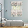 thumbnail image 5 of Spring Floral Kitchen Curtains Sets for Windows 24 Inch Length, Watercolor Herbs Summer Botanical Rustic Rod Pocket Window Treatments Tier Curtains and Valances Set for Bedroom/Bathroom, 5 of 8
