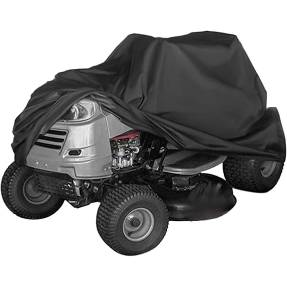 Lawn Mower Cover, Universal Fit Lawn Tractor Cover with Drawstring Closure, Heavy Duty Snow Protection for Outdoor Lawn Mower