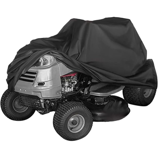 Lawn Mower Cover, Universal Fit Lawn Tractor Cover with Drawstring Closure, Heavy Duty Snow Protection for Outdoor Lawn Mower