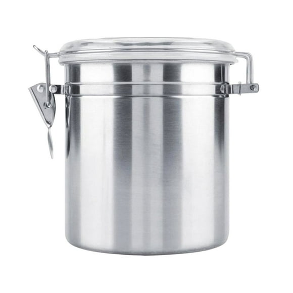 Stainless Steel Food Sealing Canister Organizer Milk Powder Coffee Tea Storage Freshness Canister Storage Sealing Jar Clear Produce Bags Roll Reusable Storage Bags for Food Container Set with Lids