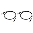thumbnail image 1 of 2pcs 3.5mm to 3Pin Mini XLR Female for BM800 PC Headphone Mixer Microphone Stereo Camera Amplifier 0.5M, 1 of 7