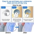 thumbnail image 3 of Parche antisudor, almohadilla antihalo, desechable, invisible y cómodo, protectores de axilas para hombres y mujeres (80 piezas) que absorben el sudor, 3 of 5