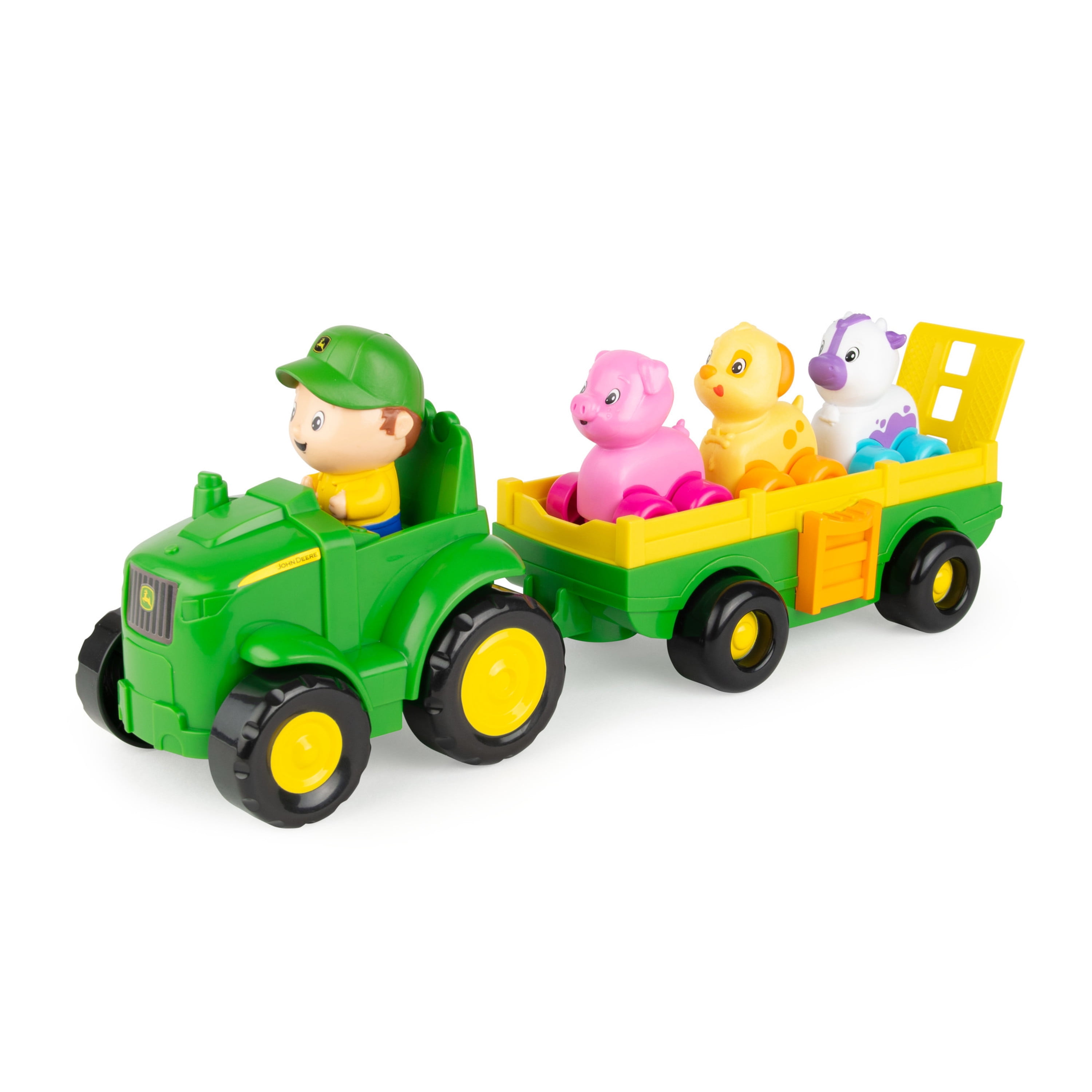 John Deere Animal Sounds Wagon Ride - Grow with Me Toy Ages 12m+ -  