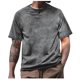 thumbnail image 2 of Playeras Elvqul Caballero Gris Oscuro Liso Manga Corta Casual Botones Solapa Deportivas, 2 of 7