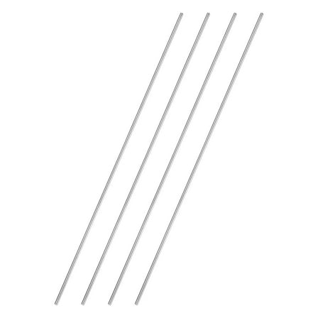 4 Pack 304 Stainless Steel Round Rod 5/64" Diameter 10" Length Solid Rod