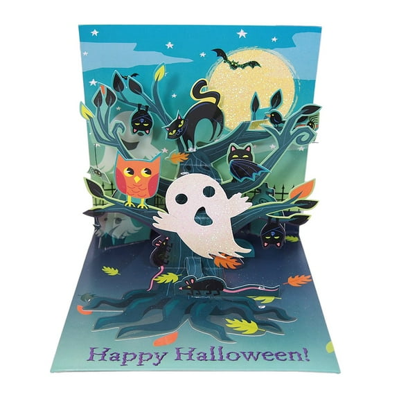 Up With Paper Haunted Tree Pop-up Halloween Card