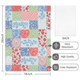 thumbnail image 2 of 2 Pcs Pioneer Flower Floral Print Pattern Kitchen Towels, Funny Microfiber Dish Towel Set, 18" X 26" Tea Towels, 2 of 6