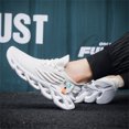 thumbnail image 2 of EKRBXA Knit No-Tie Sneakers, Lightweight Breathable Mesh Running Shoes, Non-Slip Comfort Casual Trainers with Wave Hollow Sole for Gym & Everyday Wear, 2 of 5