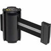 Lavi Industries 50-3010WB-SB Wall Mount 7 ft. Retractable Belt Barrier, Black with Silver Stripe