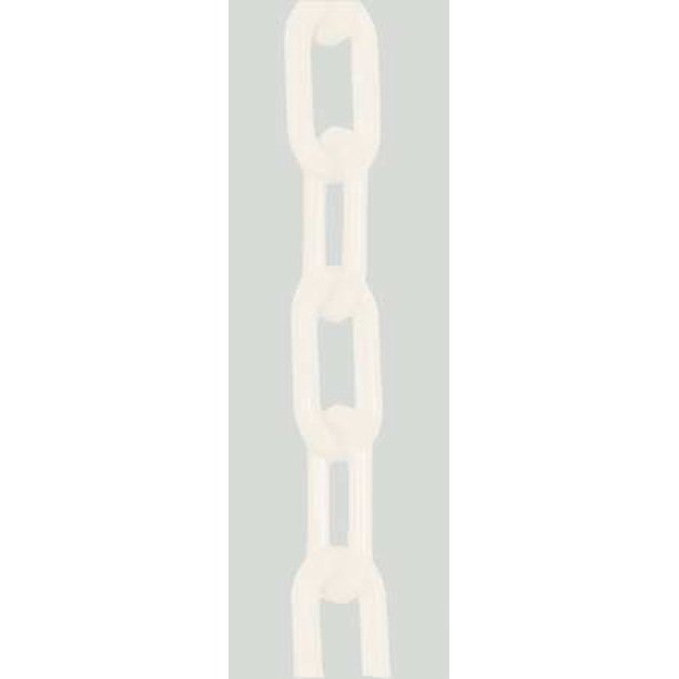 MR. CHAIN 30001100 1.5" (6, 38 mm.) x 100 ft. White Plastic Chain