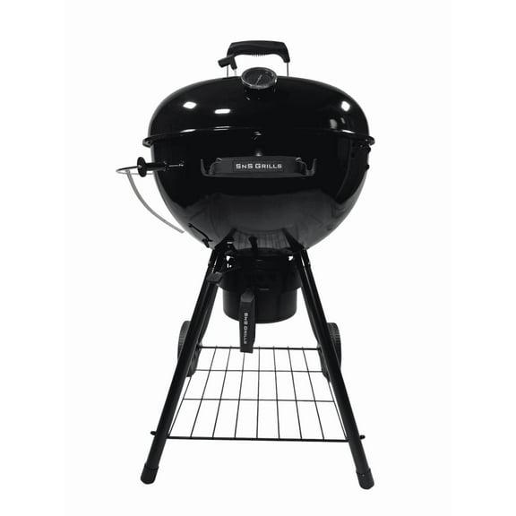Slow ‘N Sear® Black Edition 22” Charcoal Kettle Grill by SnS Grills