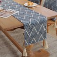 thumbnail image 5 of 13 x 70 ", patrón ondulado Mesa de comedor Mantel Adecuado para café Mesa auxiliar larga de granja Cocina alta Mesa de té/café Decoración de restaurante para fiestas, 5 of 5