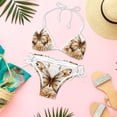 thumbnail image 6 of Butterfly Fission Diagram Bikini Set Swim Suit Detachable Sponge Adjustable Strap Two-Pack, Beach Pool Vacation Party., 6 of 6