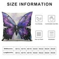 thumbnail image 5 of ONETECH Butterfly Throw Pillow Cover Watercolor Animal Magical Fantasy Butterflies Pillow Cases Home Decorative Cushion Cover for Bed Sofa, 5 of 5