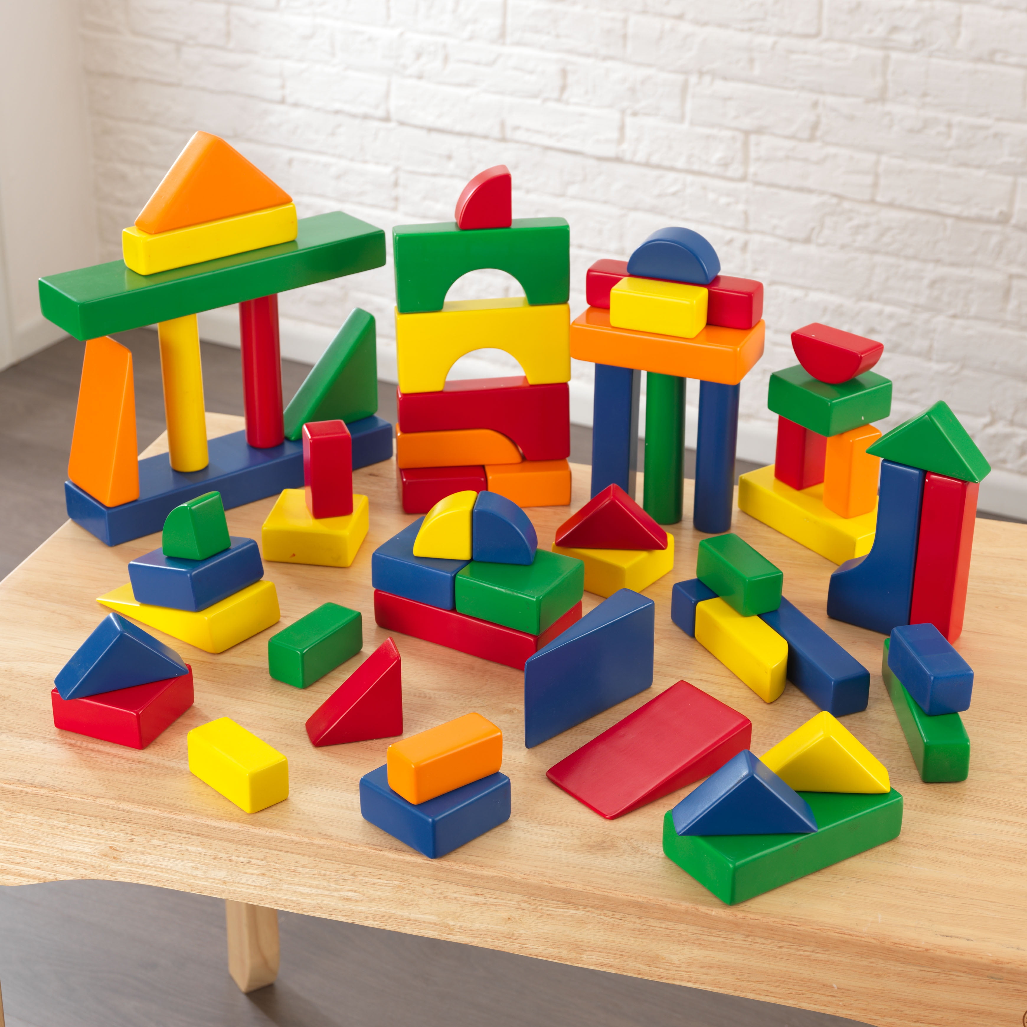 childrens wooden block set