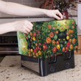 thumbnail image 5 of Xixirimido Black Cat Colorful Floral Print Toaster Covers Quilted Toaster Covers with Drawstring Bread Maker Cover Kitchen Small Appliance Covers Kitchen Accessories, 2 Slice, 5 of 7