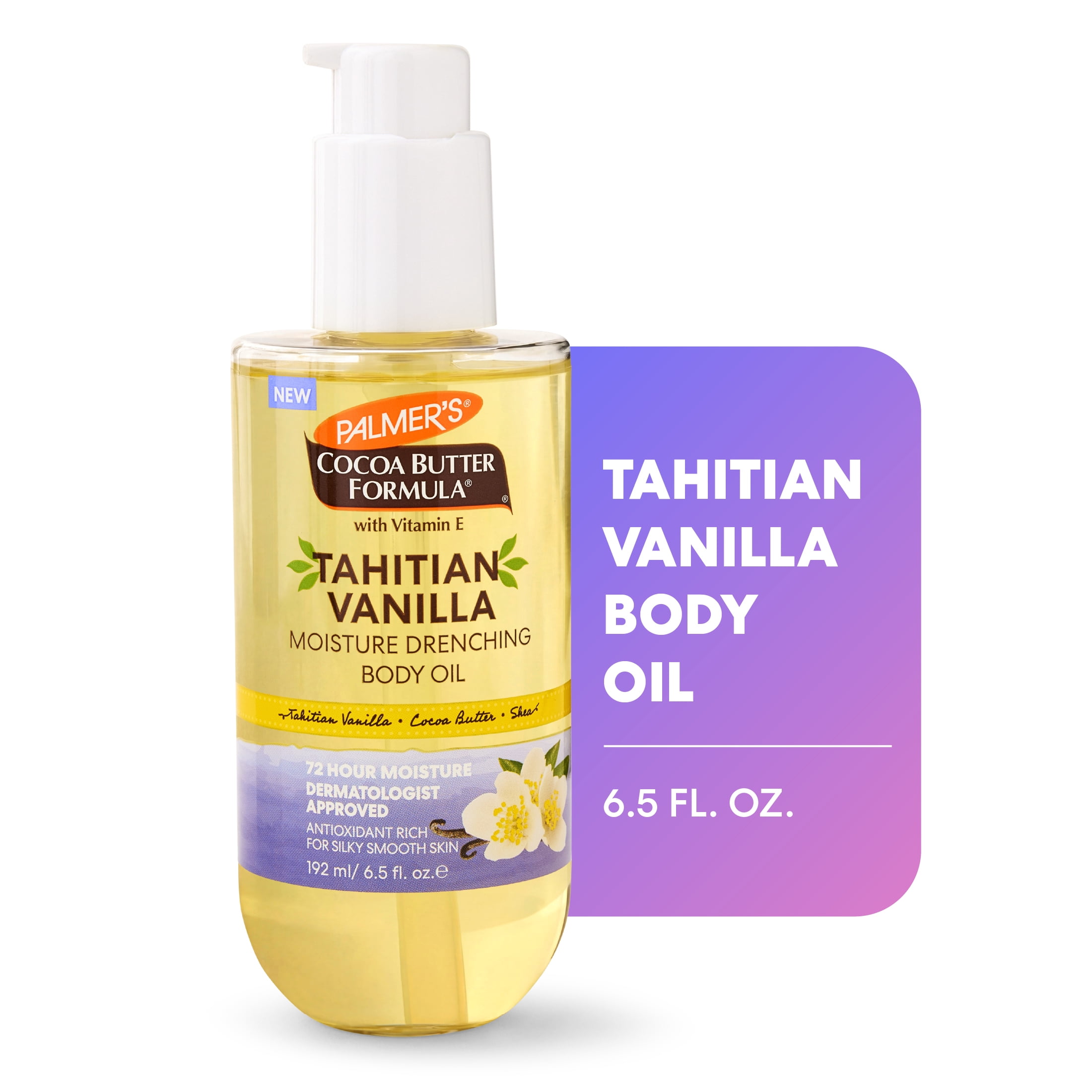 Palmer's Moisturizing Body Oil with Tahitian Vanilla, 6.5 fl oz