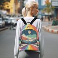 thumbnail image 7 of FORMRS Mini Backpack Purse for Women Travel Daypack Casual Shoulder Bag, Colorful Road at Night, 7 of 7