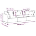 thumbnail image 2 of vidaXL Modular Sofa with Cushions Velvet Dark Grey, 2 of 5
