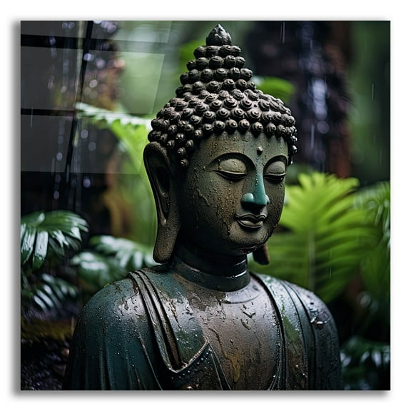 Epic Art 'Buddha 2' by Cameron Gray, Acrylic Glass Wall Art, 12"x12"