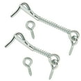 Wideskall Zinc Plated Wire Gate Hook and Eye Latch with Spring Lock