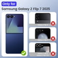 thumbnail image 2 of Funda para teléfono VEGO Galaxy Z Flip 7 de TPU transparente con protector de pantalla, 2 of 8