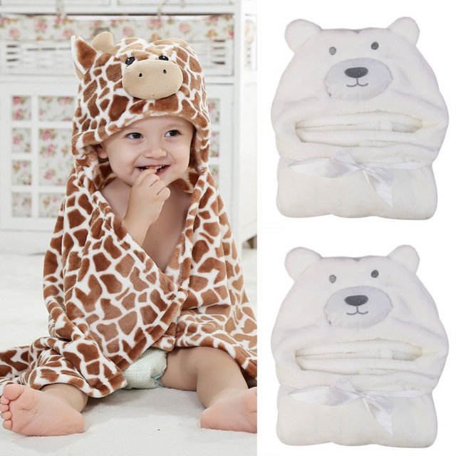 Jolie Débarbouillette pour Bébé en Dessin Animé, Serviette de Bain pour le Bain et l'Alimentation, Chiffon d'Essuyage