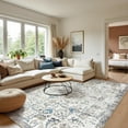 thumbnail image 1 of Area Rug x Vintage Rug Indoor Washable Rug Retro Accent Rug Distressed Carpet Multi Floral Print Country Boho Rug Non Slip Kitchen Bedroom Living Room Dining Room Office, 1 of 9