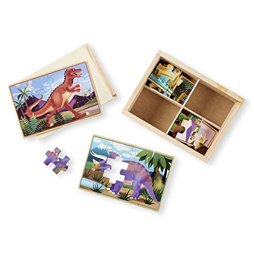 galt toys dinosaurs 4 puzzles in a box