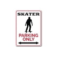 thumbnail image 2 of Skater Parking Only Novelty Sign, Metal Wall Decor - 10x14 inches, 2 of 4