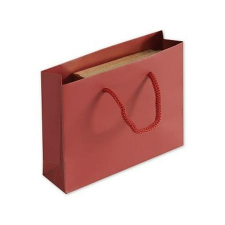 January Clearance Sales Deluxe Small Business Sales 244M-050104-1 4.25 x 5.38 x 1.5 in. Matte Laminated Mini Euro Totes, Garnet ()