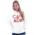thumbnail image 3 of Canada Maple Leaf Flag Patriotic Unisex Plus Fleece Graphic Hoodie Brisco Brands 4X, 3 of 5