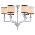 thumbnail image 2 of Safavieh Erin 6-Light Modern Glam Chandelier, Pearl White, 2 of 4
