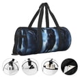 thumbnail image 5 of Fotbe Night Scene of Wolves Pattern Foldable Sports Gym Bag with Wet Dry Pocket, Ultralight Travel Bag, Large Capacity Duffel Bag, Splash Proof Carry on Bag, Overnight Bag, Weekender Bag, 5 of 8