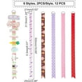 thumbnail image 2 of 12 Pcs Long Bow Holders 6 Styles 50cm Hair Pin Unicorn Holders Hair Bow Holders for Hair Clip Storage Mixed Color, 2 of 6
