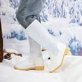 thumbnail image 2 of TOWED22 Girls Knee-High Fashion Boot Side Zipper and Buckle Strap Riding Boots(White,2.5), 2 of 9