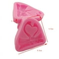 thumbnail image 3 of 5pc Food Grade Silicone Molds Fondant Molds For DIY Cake Decoration Chocolate Candy UV Resin & Epoxy Resin Jewelry Making Swan Pink 85x83x14mm, 3 of 4