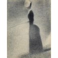 thumbnail image 3 of Georges Seurat 19x24 Black Modern Framed Museum Art Print Titled - A Woman Fishing (1884), 3 of 5
