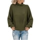 thumbnail image 2 of Pntutb Mujer Casual Sólido O-cuello tops Tejer Mangas Largas Suéter Suéter Pntutb Pntutb-79, 2 of 5