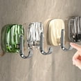 thumbnail image 3 of Djiypn Adhesive Hooks Heavy Duty 15lb(Max) Wall Hooks, 2 Pack Self Adhesive Plastic Towel Rack for Coat Robe, Waterproof Oilproof Rustproof for Bathroom Shower Kitchen Office, 3 of 8