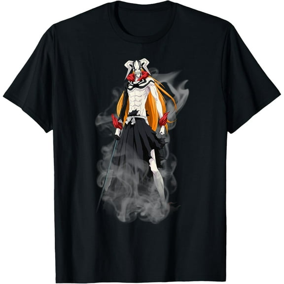 Bleach New Hollow Ichigo Creepy Form Anime T-Shirt Cotton Short Sleeve Crew Neck Soft Classic T-shirt