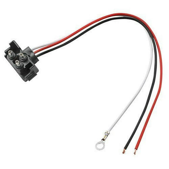 90° Three Wire Plug/Pigtail for Red and Clear Lights (1 per pack)